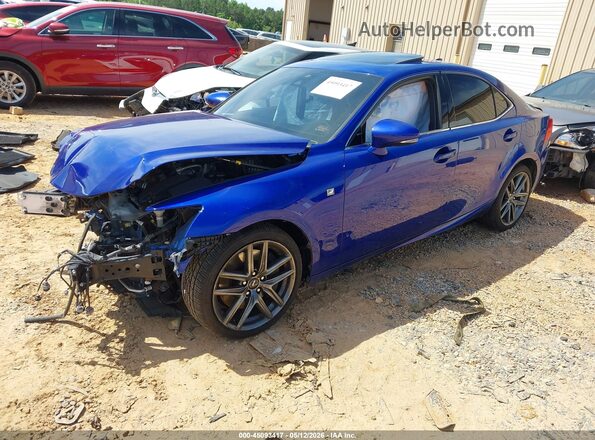 JTHBA1D27H5044646 2017 LEXUS IS 200T Black Առջևի ձախ երեք քառորդ տեսարան