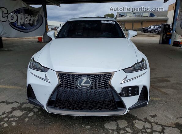JTHBA1D27J5068810 2018 LEXUS IS White წინა ხედი