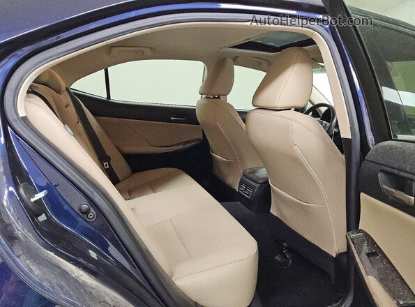 JTHBA1D27K5099248 2019 LEXUS IS Blue Rear seats view