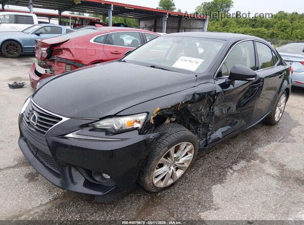 JTHBA1D28G5007541 2016 LEXUS IS 200T Black წინა მარცხენა ხედი სამი მეოთხედიდან