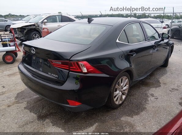 JTHBA1D28G5007541 2016 LEXUS IS 200T Black უკანა მარჯვენა