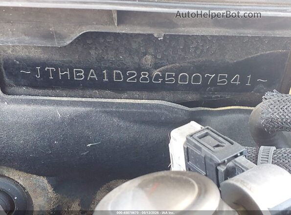 JTHBA1D28G5007541 2016 LEXUS IS 200T Black ძრავის განყოფილების ხედი