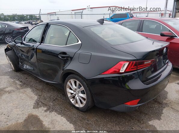 JTHBA1D28G5007541 2016 LEXUS IS 200T Black უკანა მარცხენა