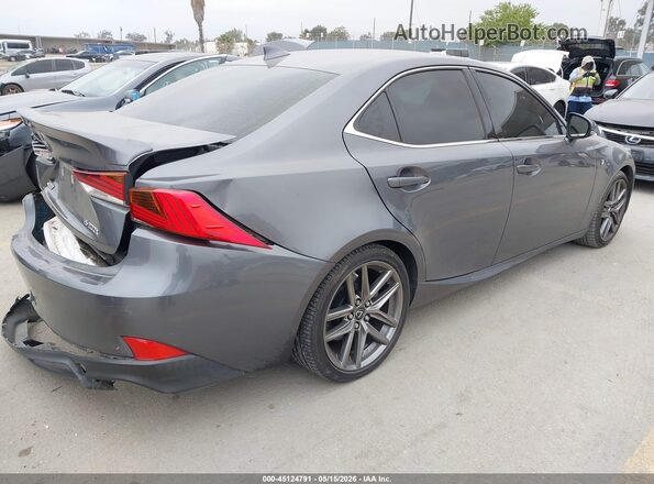 JTHBA1D28H5043599 2017 LEXUS IS 200T Gray Задня права чверть