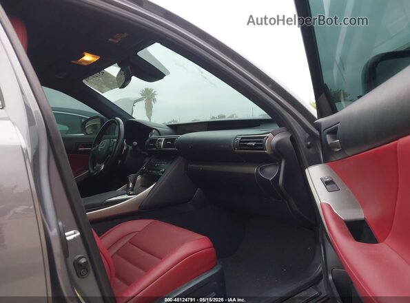 JTHBA1D28H5043599 2017 LEXUS IS 200T Gray Вид салону спереду