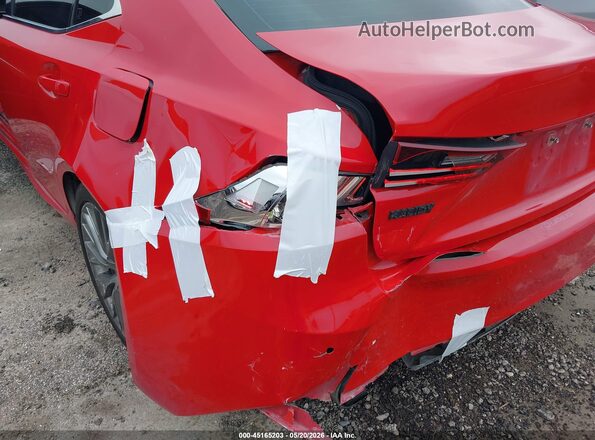 JTHBA1D29G5007998 2016 LEXUS IS 200T Red Դիմացի տեսք