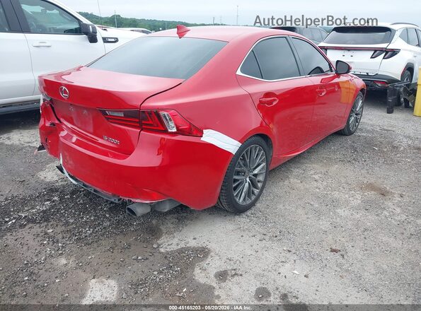 JTHBA1D29G5007998 2016 LEXUS IS 200T Red Հետևի աջ
