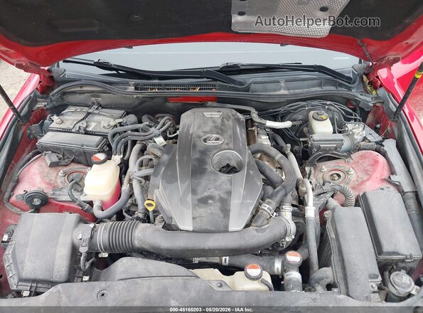 JTHBA1D29G5007998 2016 LEXUS IS 200T Red Հետևի տեսք