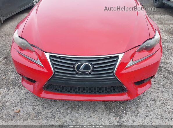 JTHBA1D29G5007998 2016 LEXUS IS 200T Red Սարքավորումների վահանակի տեսք