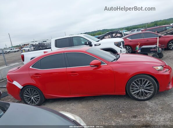 JTHBA1D29G5007998 2016 LEXUS IS 200T Red Սալոնի հետևի տեսք