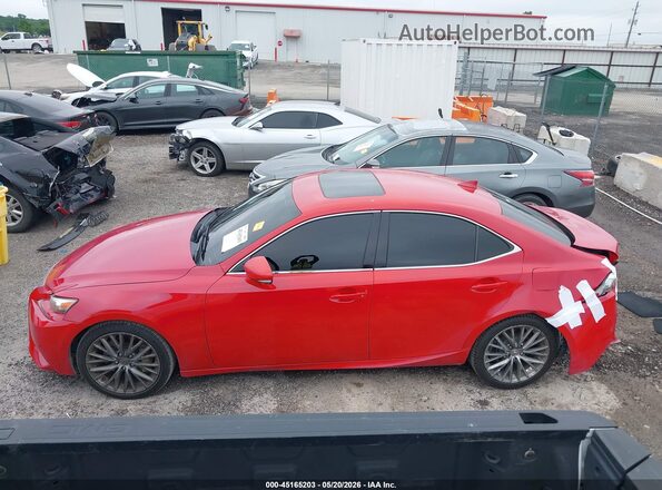 JTHBA1D29G5007998 2016 LEXUS IS 200T Red Սալոնի 360 աստիճան տեսք