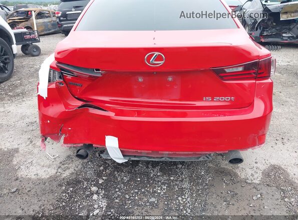 JTHBA1D29G5007998 2016 LEXUS IS 200T Red 