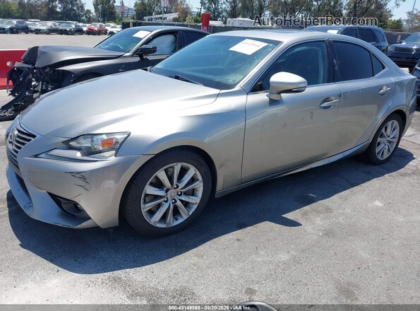 JTHBA1D29G5030083 2016 LEXUS IS 200T Gray Առջևի ձախ երեք քառորդ տեսարան