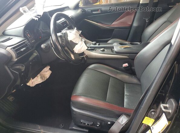 JTHBA1D29H5041876 2017 LEXUS IS Black Սալոնի դիմացի տեսք