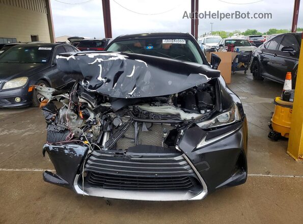 JTHBA1D29H5041876 2017 LEXUS IS Black Դիմացի տեսք
