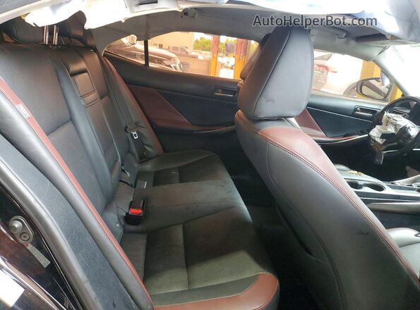 JTHBA1D29H5041876 2017 LEXUS IS Black Հետևի նստատեղերի տեսք