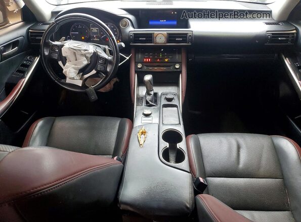 JTHBA1D29H5041876 2017 LEXUS IS Black Առջևի վահանակի տեսք