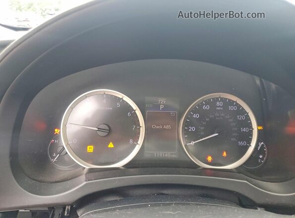 JTHBA1D2XG5005497 2016 LEXUS IS White Instrument cluster view