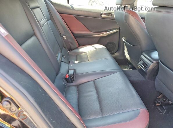 JTHBA1D2XH5059786 2017 LEXUS IS Black Rear seats view