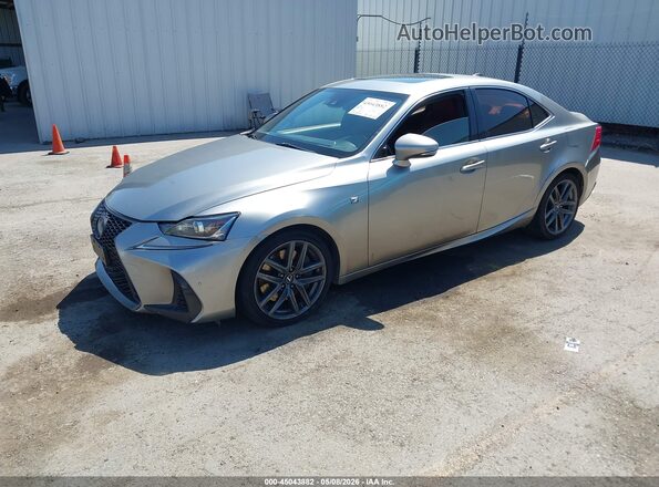 JTHBA1D2XJ5070390 2018 LEXUS IS 300 Gray წინა მარცხენა ხედი სამი მეოთხედიდან