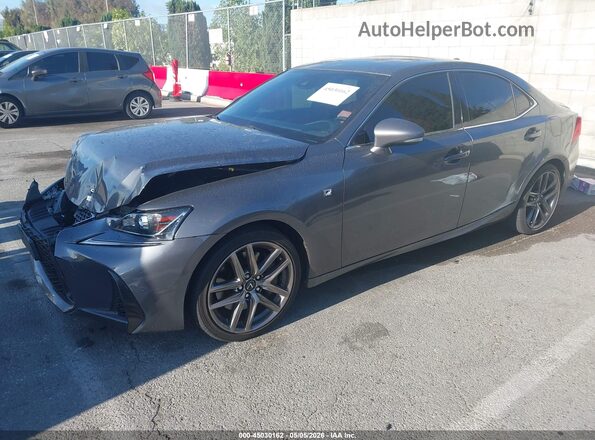 JTHBA1D2XJ5078019 2018 LEXUS IS 300 Серый Передняя левая четверть