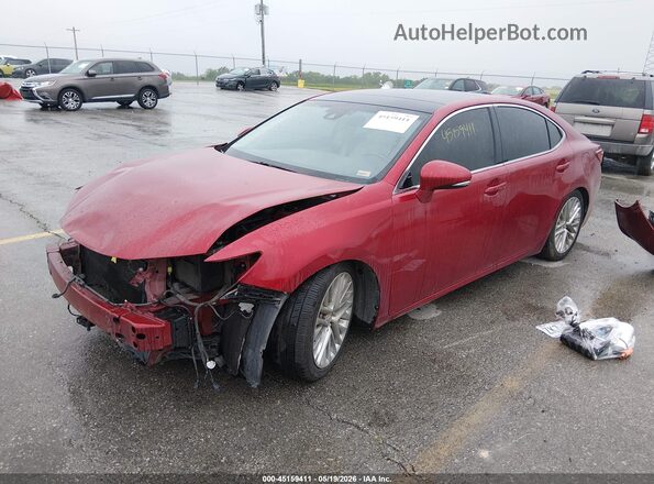 JTHBK1GG0G2236110 2016 LEXUS ES 350 Red Vista tres cuartos delantera izquierda