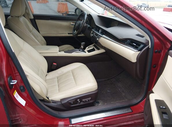 JTHBK1GG0G2236110 2016 LEXUS ES 350 Red Vista interior delantera