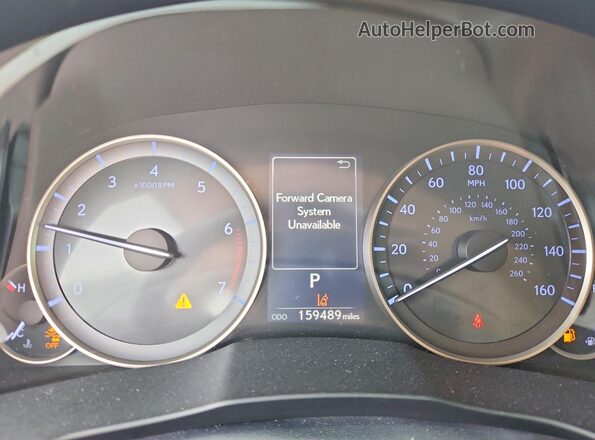 JTHBK1GG1H2249983 2017 LEXUS ES Blue Instrument cluster view