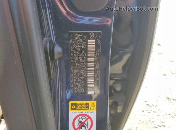 JTHBK1GG3G2223562 2016 LEXUS ES Синий Вид подкапотного пространства