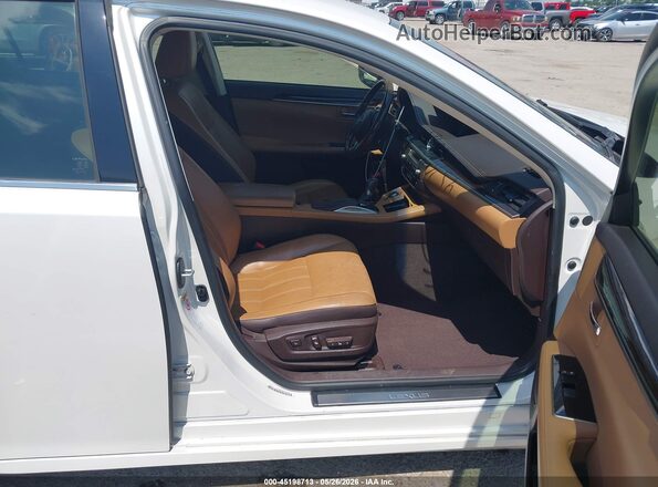 JTHBK1GG6G2224401 2016 LEXUS ES 350 White Widok wnętrza z przodu