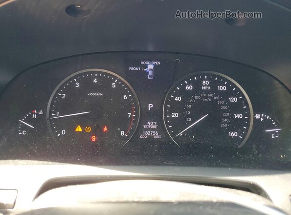 JTHBL5EF3G5142123 2016 LEXUS LS Silver Вид щитка приладів