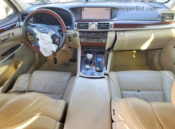 JTHBL5EF4H5145968 2017 LEXUS LS Gold Vista del salpicadero