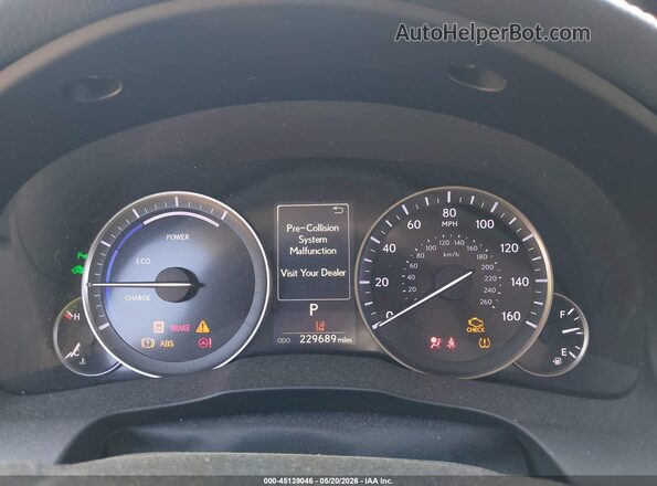 JTHBW1GG4G2109316 2016 LEXUS ES 300H Gray უკანა სავარძლების ხედი