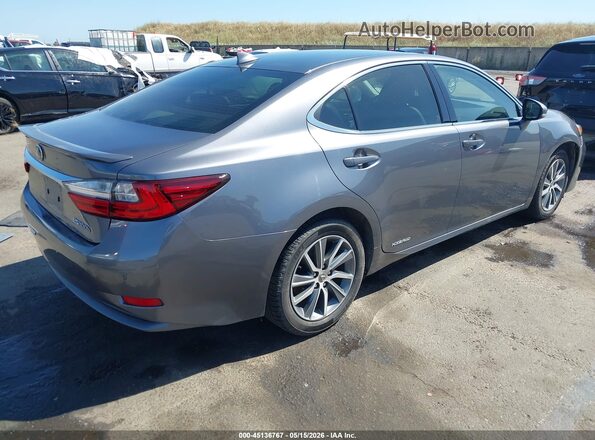 JTHBW1GG7H2135376 2017 LEXUS ES 300H Gray Հետևի աջ