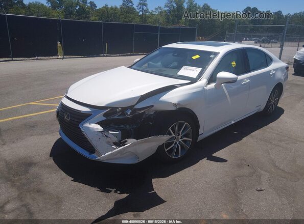 JTHBW1GG7H2145504 2017 LEXUS ES 300H White Vista tres cuartos delantera izquierda