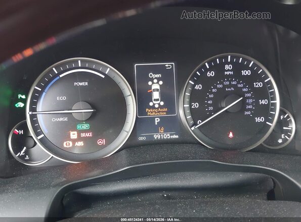 JTHBW1GG8G2106483 2016 LEXUS ES 300H Silver Вид задніх сидінь