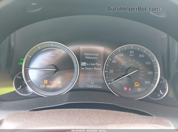 JTHBW1GG9G2105567 2016 LEXUS ES 300H Черный Вид задних сидений