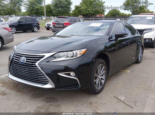 JTHBW1GG9G2105567 2016 LEXUS ES 300H Черный Передняя левая четверть