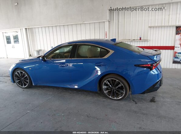 JTHBZ1B26P5066194 2023 LEXUS IS 350 Blue სალონის 360-გრადუსიანი ხედი