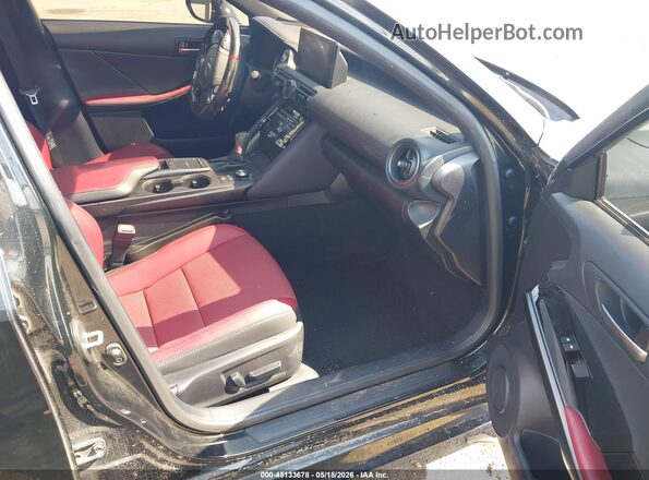 JTHBZ1B26R5076646 2024 LEXUS IS 350 Black Widok wnętrza z przodu