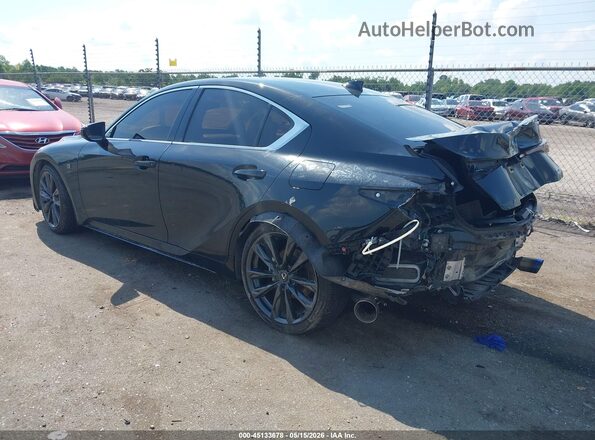 JTHBZ1B26R5076646 2024 LEXUS IS 350 Black Tył lewy