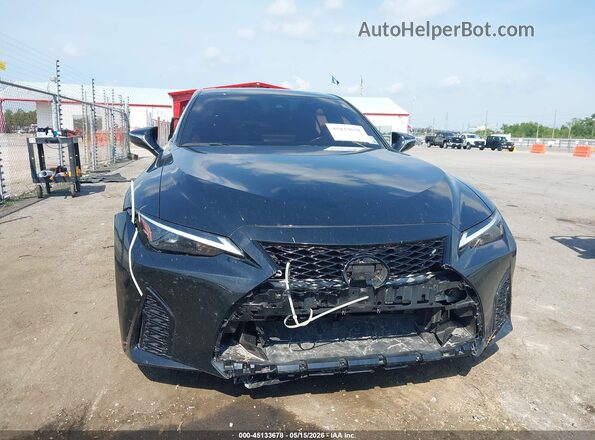 JTHBZ1B26R5076646 2024 LEXUS IS 350 Black Widok zestawu wskaźników
