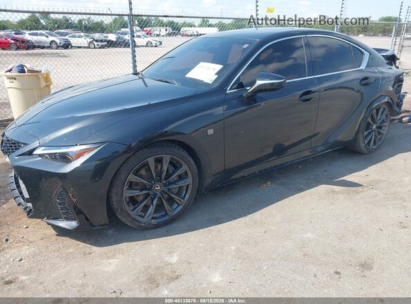 JTHBZ1B26R5076646 2024 LEXUS IS 350 Black Przód lewy