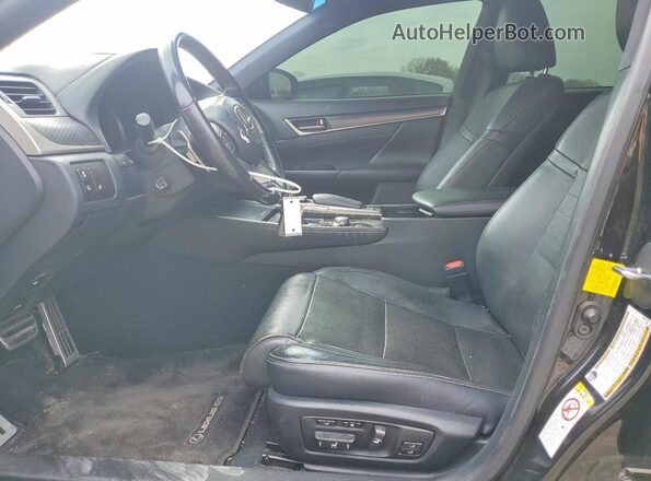 JTHBZ1BL0GA003186 2016 LEXUS GS Black Front interior view