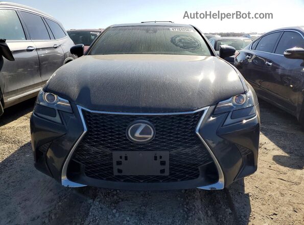 JTHBZ1BL0GA003186 2016 LEXUS GS Black Front view