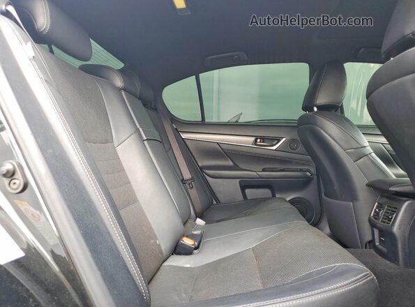 JTHBZ1BL0GA003186 2016 LEXUS GS Black Rear seats view