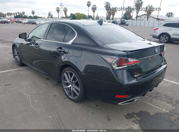 JTHBZ1BL2KA018216 2019 LEXUS GS 350 Black Tył lewy