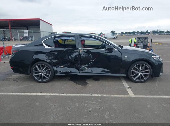 JTHBZ1BL2KA018216 2019 LEXUS GS 350 Black Widok zestawu wskaźników