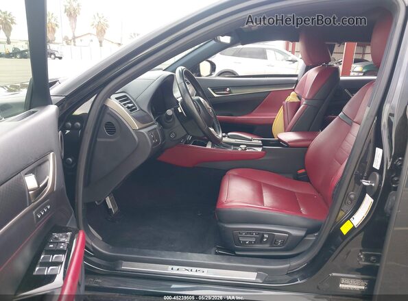 JTHBZ1BL2KA018216 2019 LEXUS GS 350 Black Widok wnętrza z przodu
