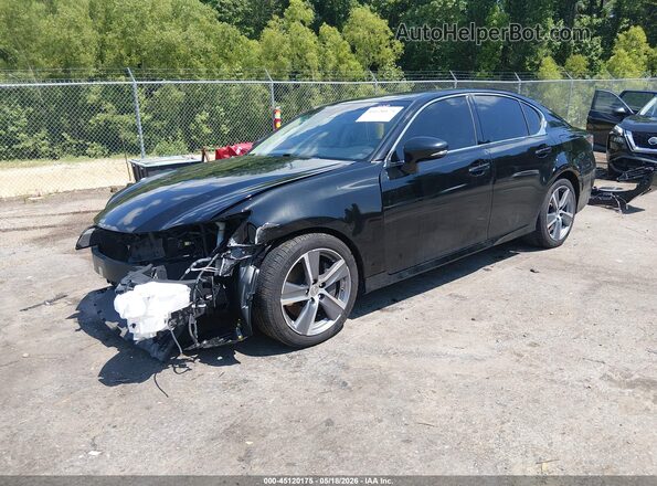 JTHBZ1BL6JA013065 2018 LEXUS GS 350 Black Передня ліва чверть